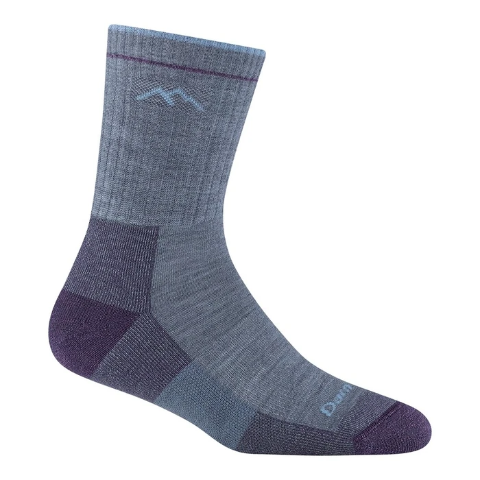 Γυναικείες κάλτσες Darn Tough Hiker Micro Crew Midweight με ενίσχυση (cushion) - Light Denim, Μέγεθος L