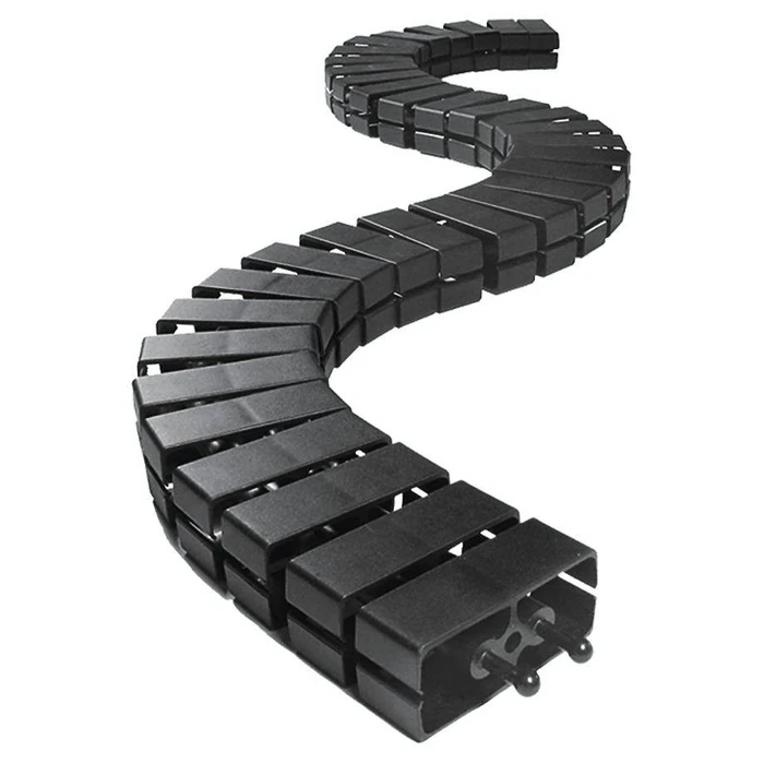 Bachmann Καλωδιοκανάλι (Kabelschlange) Cube μαύρο RAL 9005, 1 m