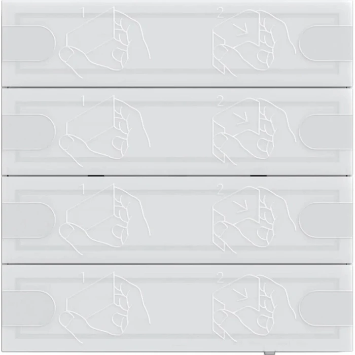 GIRA KNX Tastsensor 4 Komfort 4-πλός TS4 Λευκό (MPN 5004003)