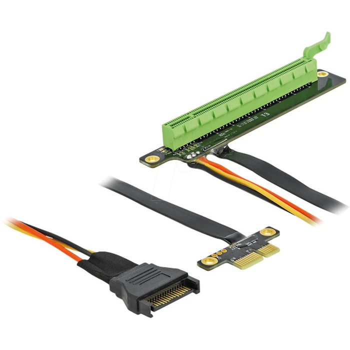 Delock Riser κάρτα PCI Express x1 σε x16 με ευέλικτο καλώδιο 80 cm