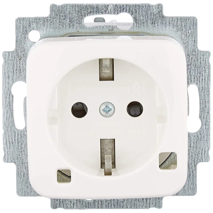 Busch-Jaeger 3120 EUCB-214 FI‑Schukomat Reflex SI (πρίζα SCHUKO με ενσωματωμένη προστασία ρεύματος διαρροής), αλπικό λευκό