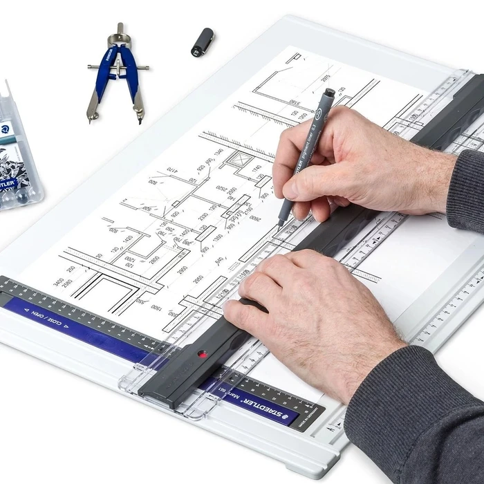 STAEDTLER Mars Zeichenplatte DIN A3 - Πλάκα σχεδίασης με παράλληλο οδηγό