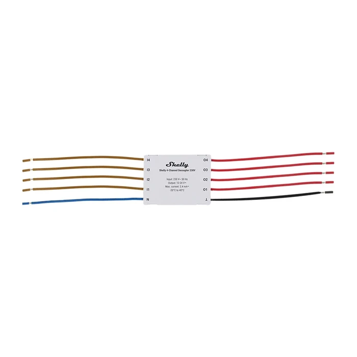 Shelly 4 Channel Decoupler Smart Switch 4CHD230V (4CHD230V)