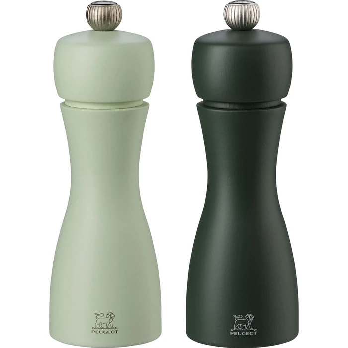 Μύλος Μπαχαρικών Peugeot Tahiti pepper/salt set 2 pieces 15 cm Green ( ΑΝΟΙΧΤΗ-ΤΑΛΑΙΠΩΡΗΜΕΝΗ ΣΥΣΚΕΥΑΣΙΑ / ΑΧΝΑ ΣΗΜΑΔΙΑ ΦΘΟΡΑΣ)
