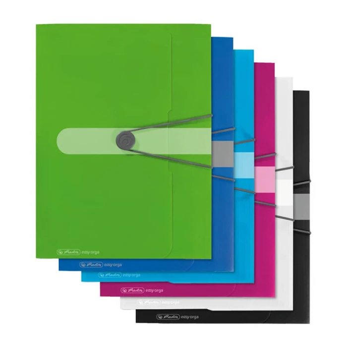 Herlitz Elastic-closure Folder A4, PP opaque, color 'Apple' (Apfel)