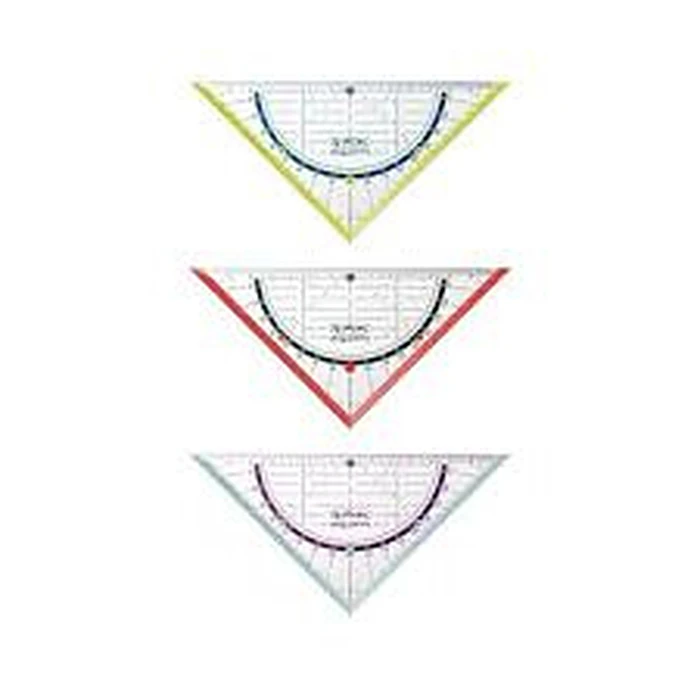 Herlitz my.pen Geometry Triangle 16 cm, assorted colours, 1 pc blister