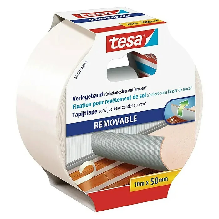 tesa Ταινία τοποθέτησης διπλής όψης, Αφαιρείται χωρίς υπόλειμμα 10 m x 50 mm