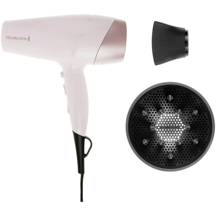 Remington Almond Allure Πιστολάκι Μαλλιών D4807 2200W (Ροζ/Λιλά/Λευκό)