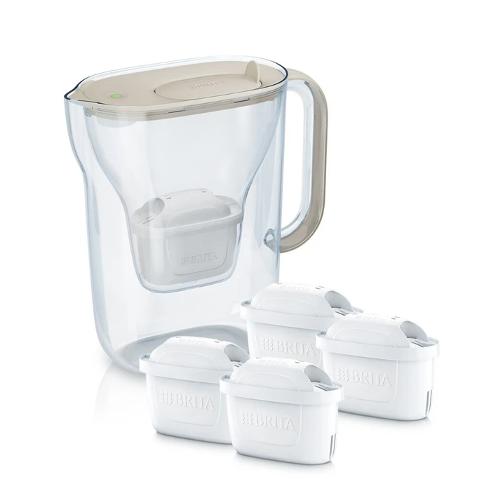 BRITA Κανάτα Φίλτρου Style Essential Sand 2,4 L + 4 Φίλτρα MAXTRA PRO