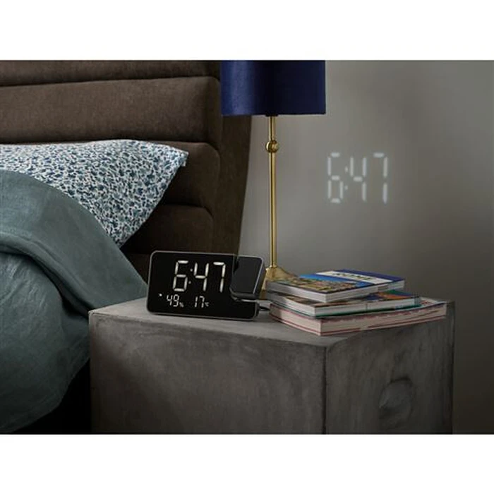 THOMSON CP100T Alarm Clock Radio with Projection - Black
