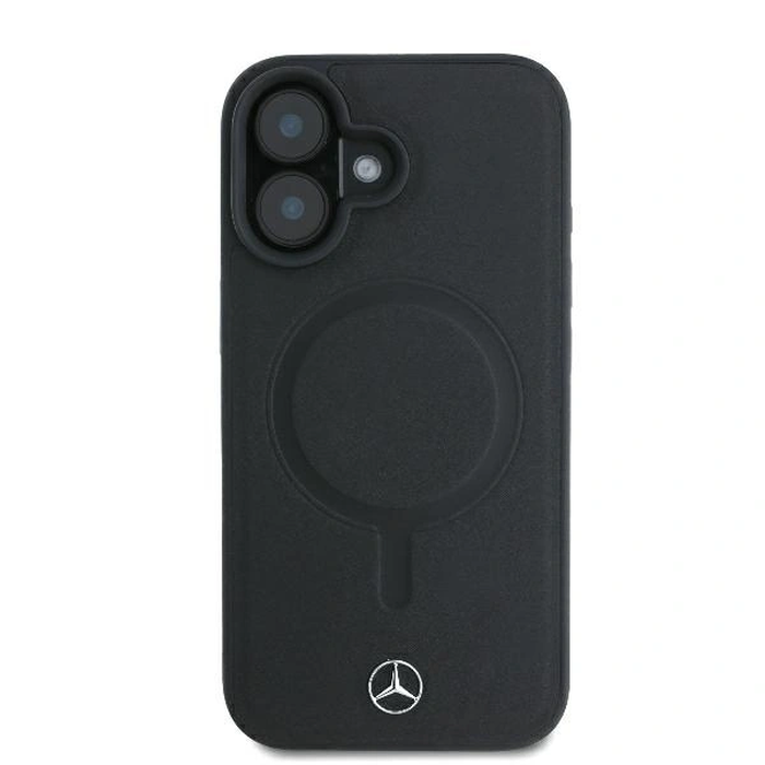 Mercedes MEHMP16M23RCMK Apple iPhone 16 Plus hardcase Smooth Leather MagSafe black