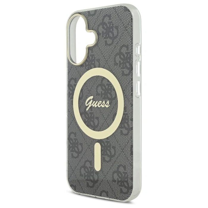 Guess GUHMP16MH4STK Apple iPhone 16 Plus hardcase IML 4G MagSafe black