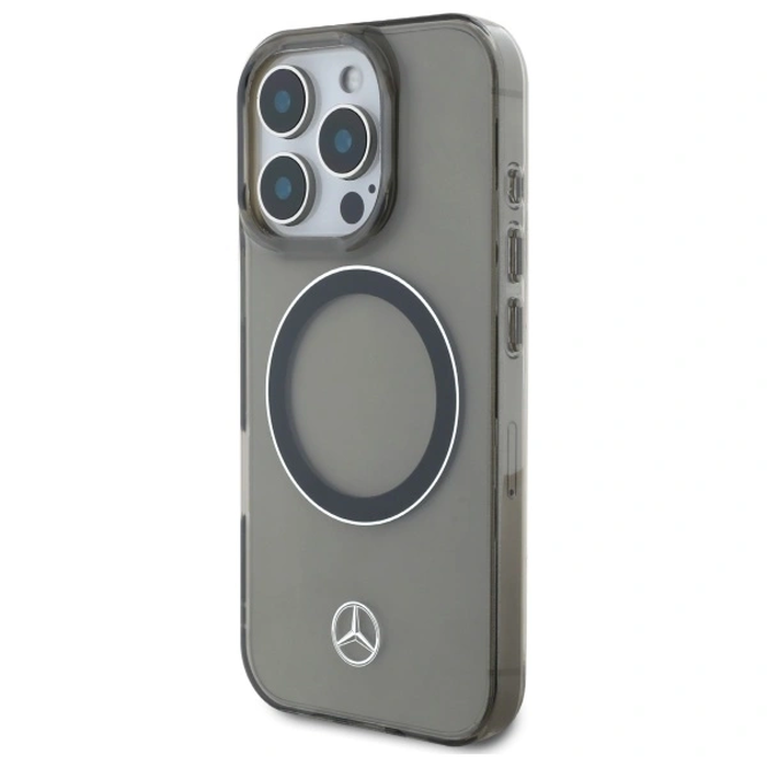 Mercedes MEHMP16X23HUOSK Apple iPhone 16 Pro Max hardcase Silver Ring MagSafe black