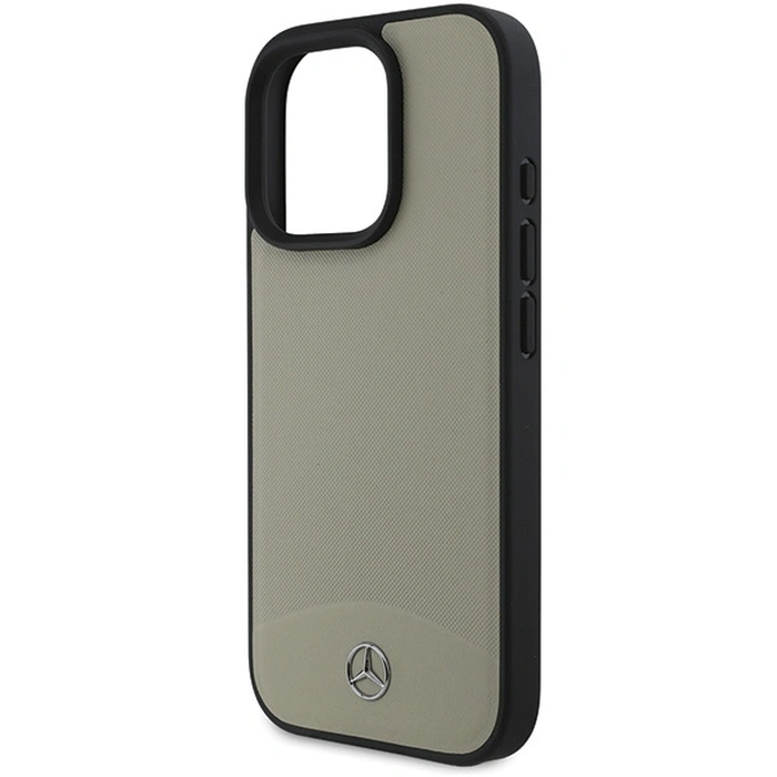 Mercedes MEHMP16X23RBARE Apple iPhone 16 Pro Max hardcase MB Textured and Plain Leather MagSafe beige
