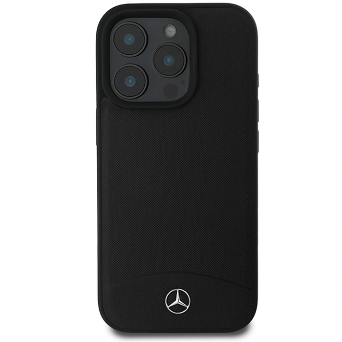 Mercedes MEHMP16X23RBARK Apple iPhone 16 Pro Max hardcase Textured And Plain Leather MagSafe black