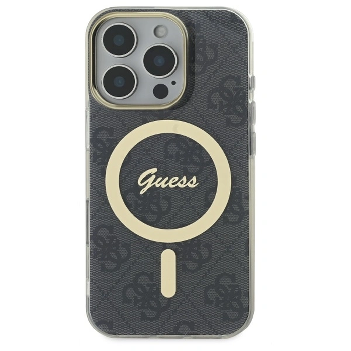 Guess GUHMP16XH4STK Apple iPhone 16 Pro Max hardcase IML 4G MagSafe black