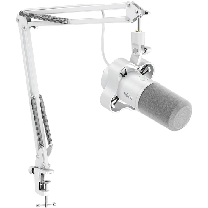 Fifine K688W Δυναμικό Μικρόφωνο Shock Mounted - Λευκό