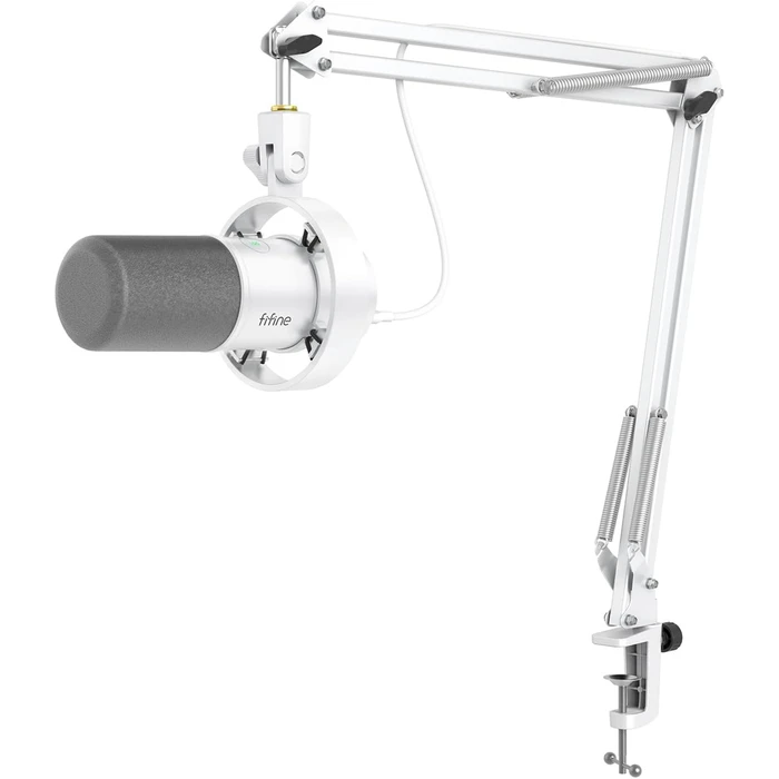 Fifine K688W Δυναμικό Μικρόφωνο Shock Mounted - Λευκό