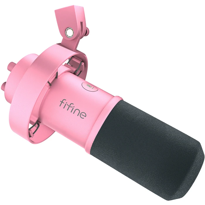 Fifine K688P Δυναμικό Μικρόφωνο XLR Shock Mounted - Ροζ