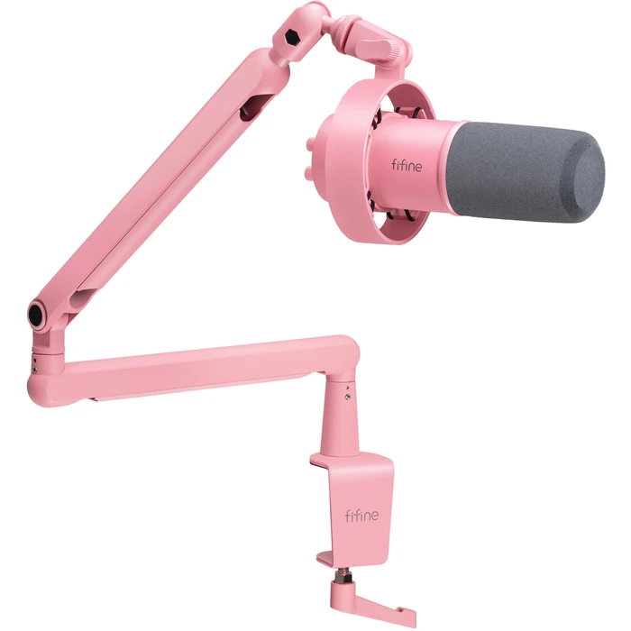 Fifine T688P Δυναμικό Μικρόφωνο XLR Shock Mounted σε Ροζ