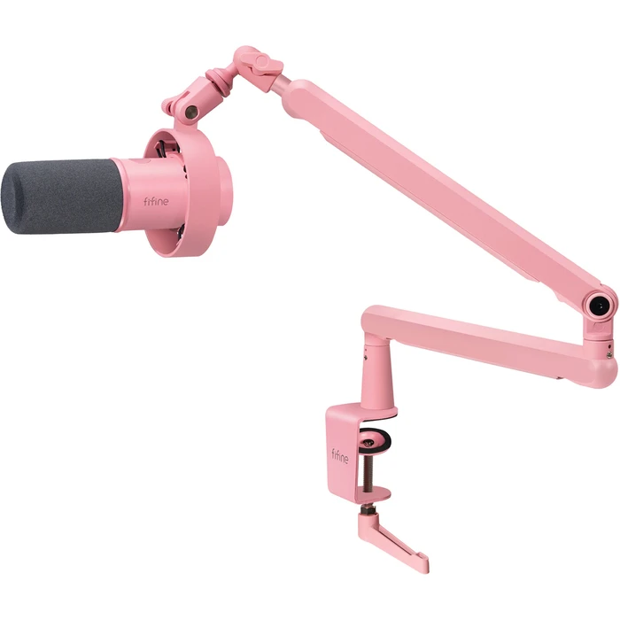 Fifine T688P Δυναμικό Μικρόφωνο XLR Shock Mounted σε Ροζ