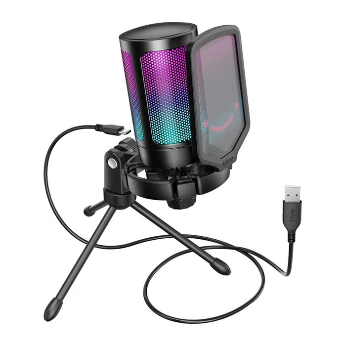 FIFINE AmpliGame A6V USB μικρόφωνο κονσόλας (Μαύρο)