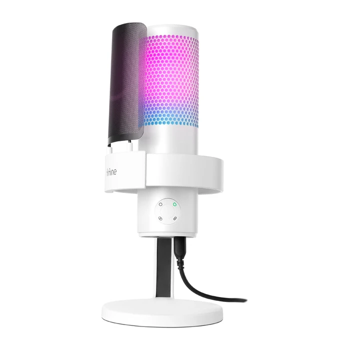 Fifine A9W Dynamic USB Desktop Microphone White