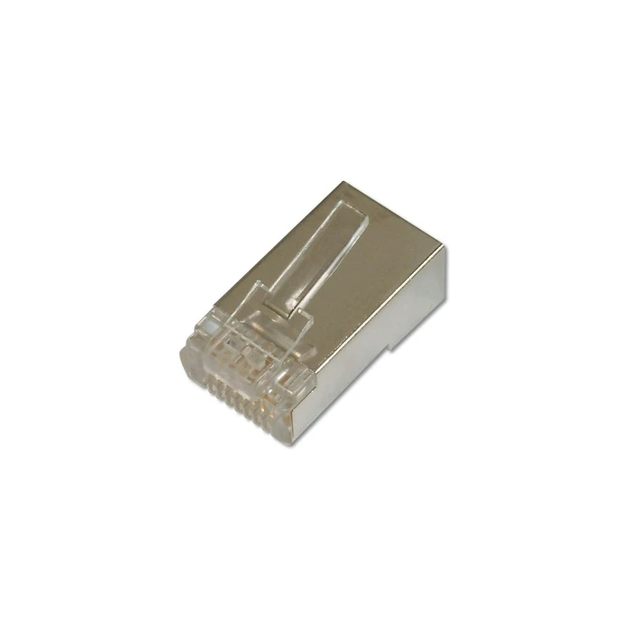 DIGITUS Cat5e θωρακισμένοι modular ακροδέκτες (RJ45) για στρογγυλά καλώδια, 100 τεμ., DN-MO-8-8-SRS