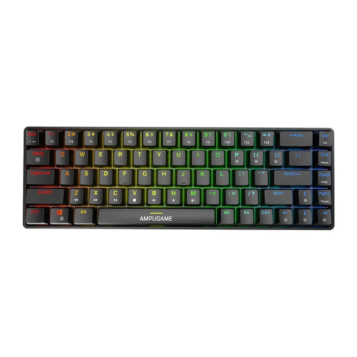 Fifine GK1 Gaming Μηχανικό Πληκτρολόγιο 65% με RGB φωτισμό (Αγγλικό US)