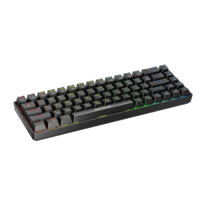 Fifine GK1 Gaming Μηχανικό Πληκτρολόγιο 65% με RGB φωτισμό (Αγγλικό US)