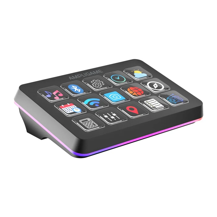 Fifine AmpliGame D6 Stream Deck Stream Controller Deck with RGB for PC