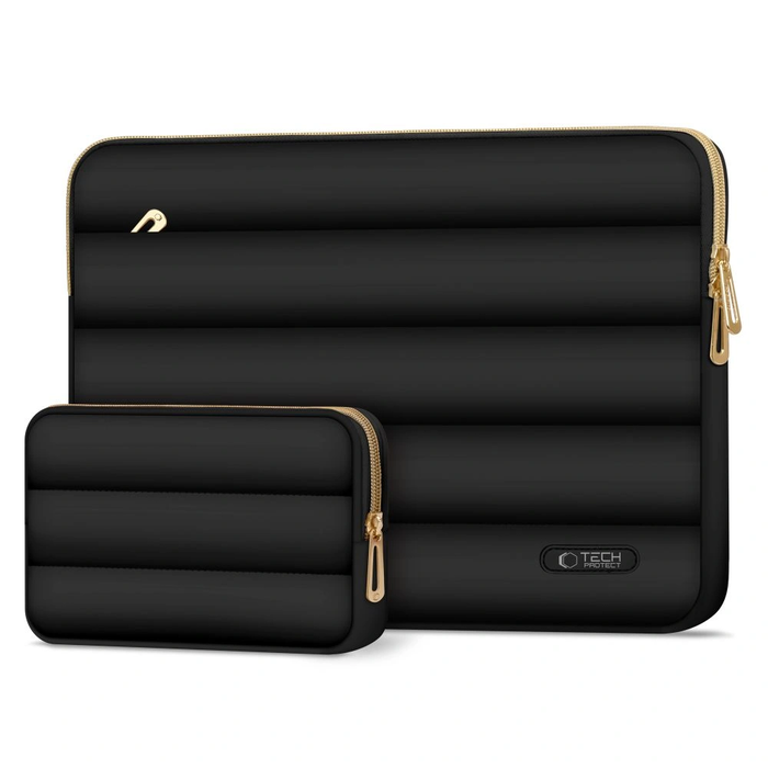 Tech-Protect Puffy Laptop 13-14 case + accessory bag Black