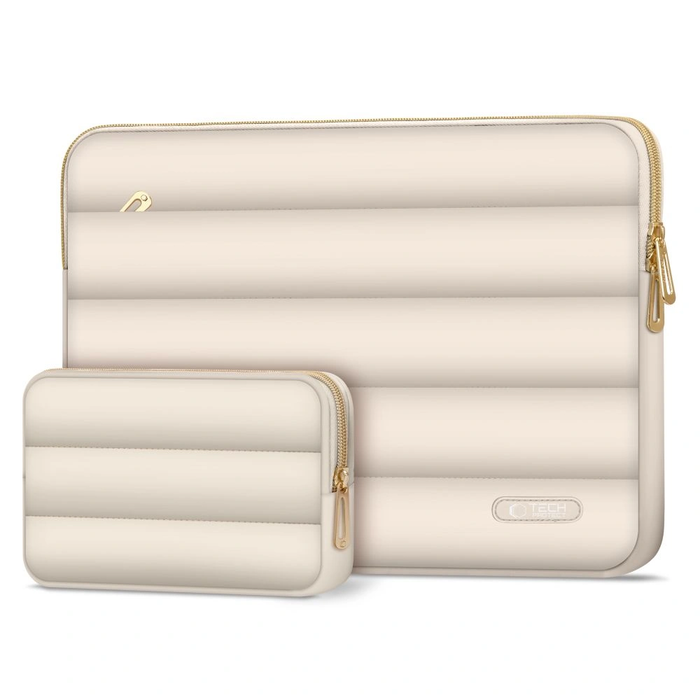Tech-Protect Puffy Laptop 13-14 case + accessory bag Sand