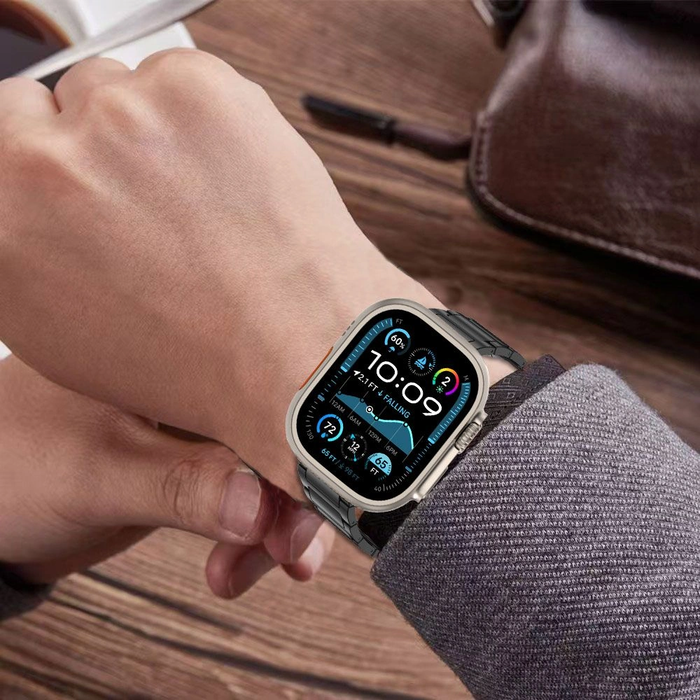 Tech-Protect Stainless Classic Apple Watch 6 / 7 / 8 / 9 / 10 / SE / Ultra 1 / 2 44/45/46/49mm Silver