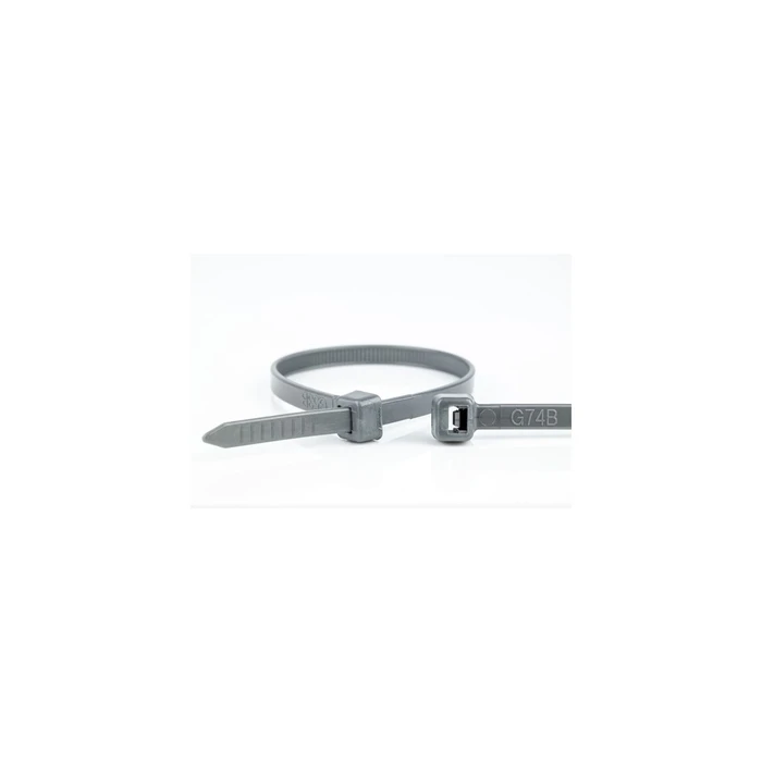 WKK Πλαστικά Δεματικά Καλωδίων Γκρι 200 x 3,6 mm 100 τεμ.