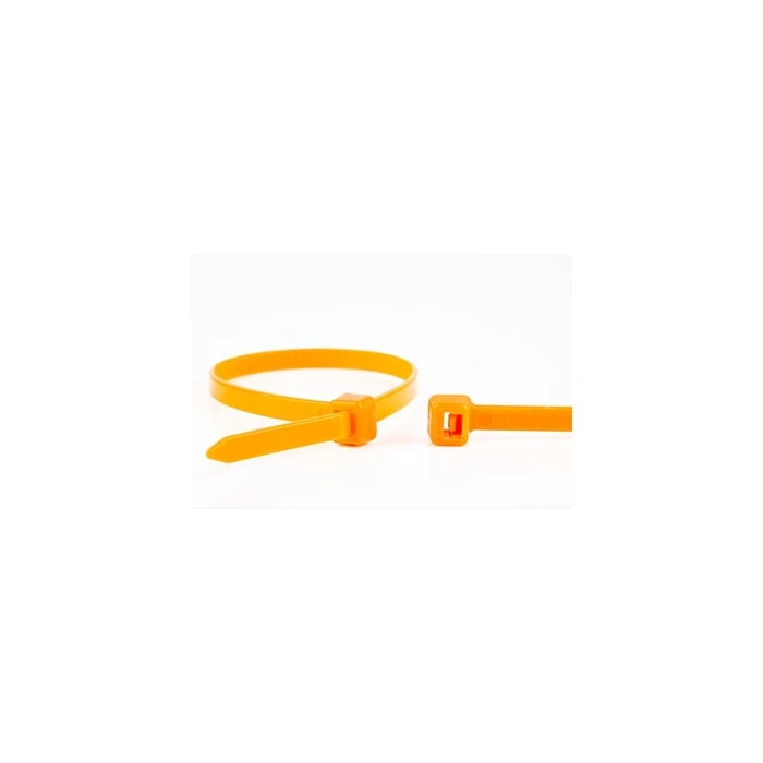 WKK πλαστικοί δεσμοί καλωδίων πορτοκαλί 200x4,8mm 100 τεμ.