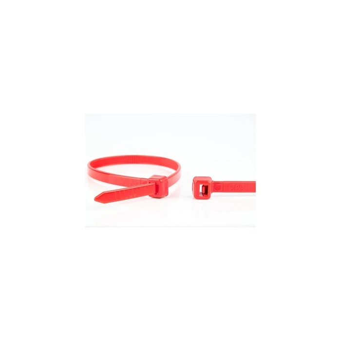 WKK Πλαστικά δεματικά καλωδίων Κόκκινα 300x3,6mm 100 τεμ.