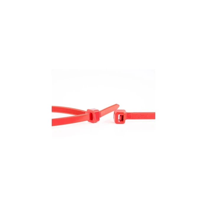 WKK Πλαστικά δεματικά καλωδίων Κόκκινα 300x3,6mm 100 τεμ.