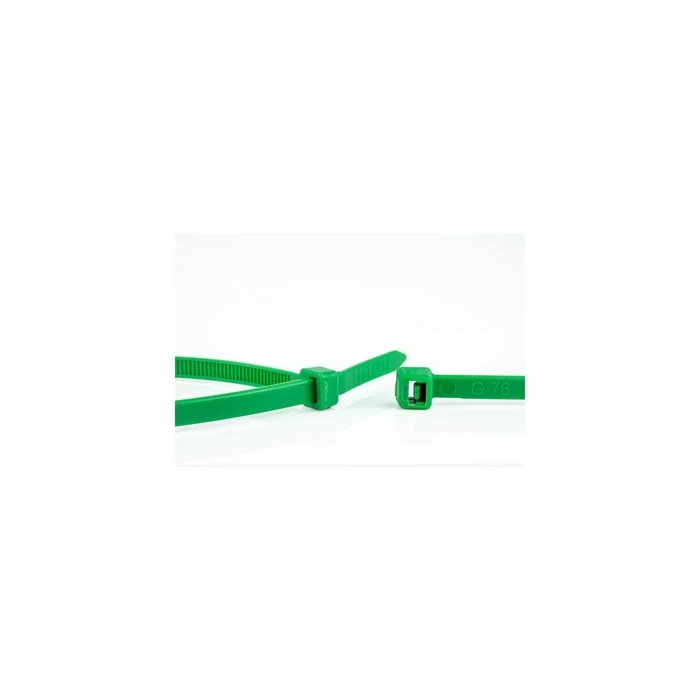 WKK Cable Ties Green 300 x 4.8 mm, 100 pcs (WKK Kunststoffkabelbinder Grün 300x4,8mm 100 St.)