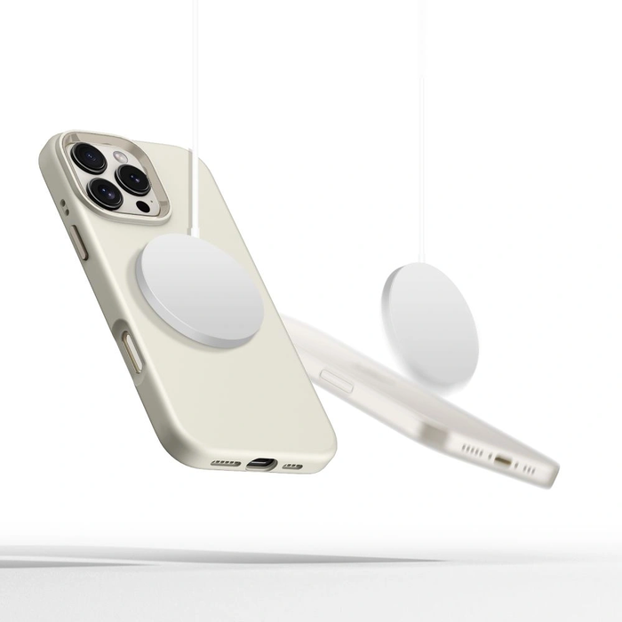 Tech-Protect Silicone Pure MagSafe Apple iPhone 16 Pro Cosmic Latte