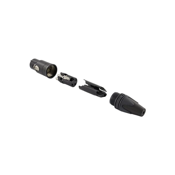 Equip 3-Pole XLR Cable Connector Female, Black (MPN 147931, EAN 4015867243077)
