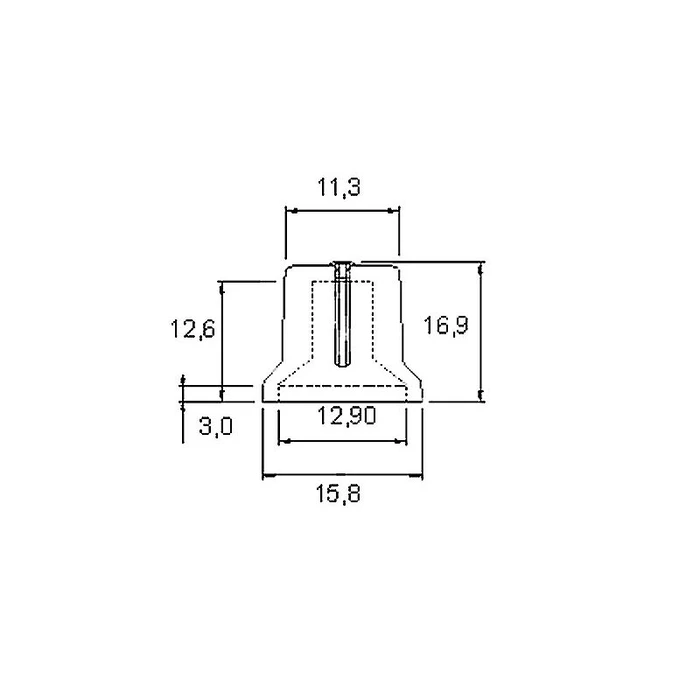 Default Brand Button Switch 16mm Green DM-8688