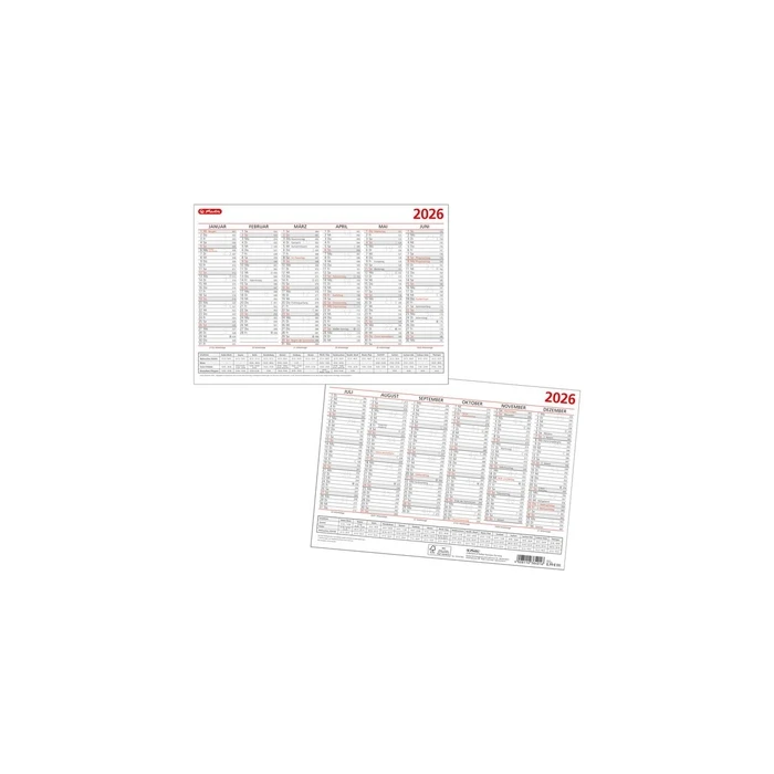 Herlitz Tafelkalender A4 2026 - Τοίχου ημερολόγιο A4