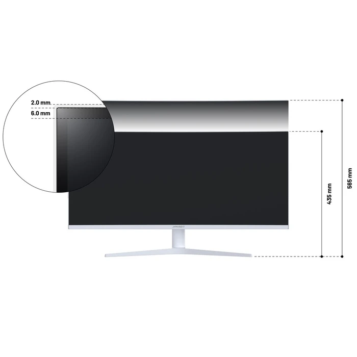 JAPANNEXT 86,4 cm JN-IPS340UWQHD60C-C65W-HS-W κυρτή 34" UWQHD IPS οθόνη (3440×1440, USB-C 65W)