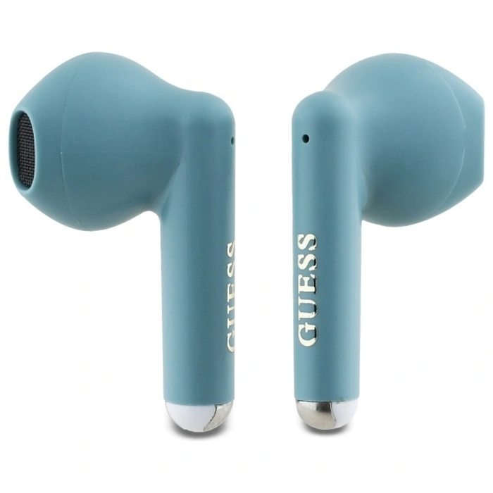 Guess Bluetooth wireless in-ear headphones GUTWSJ14ESGQ TWS + docking station Printed Classic Logo turquoise