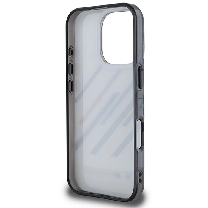 BMW BMHCP16L23HTRAG Apple iPhone 16 Pro hardcase Motorsport IML Random Stripes grey
