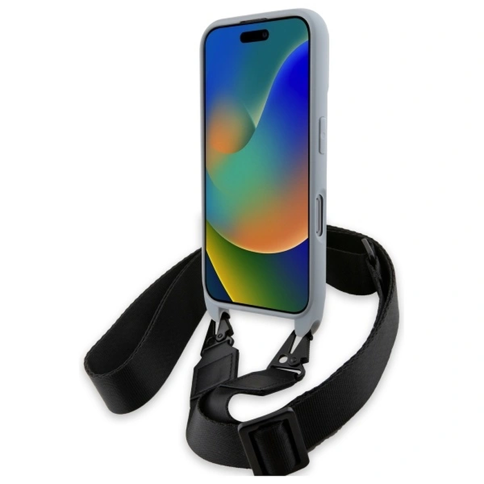 BMW BMHCP16L23PSCCG Apple iPhone 16 Pro hardcase M Edition Carbon Stripe & Strap grey