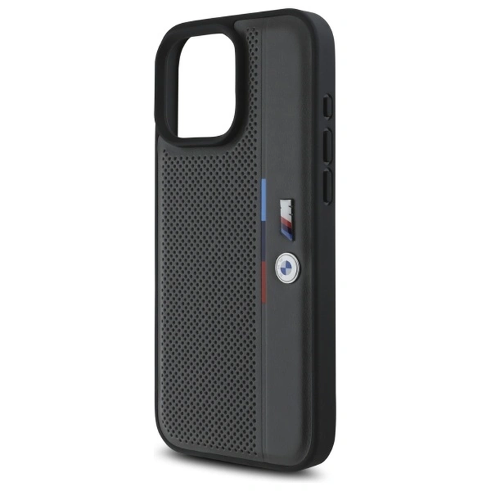 BMW BMHCP16L23PUPVA Apple iPhone 16 Pro hardcase M Perforated Tricolor Detail Line anthracite