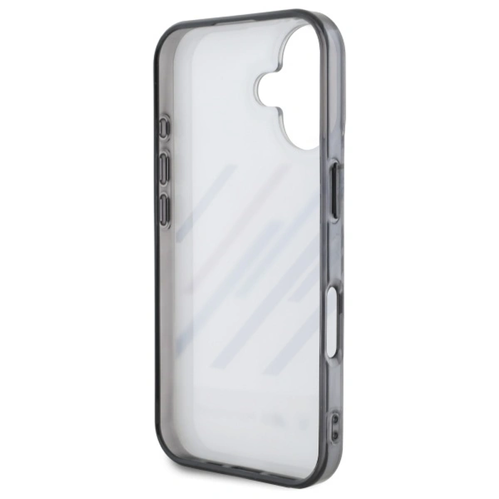 BMW BMHCP16M23HTRAG Apple iPhone 16 Plus hardcase Motorsport IML Random Stripes grey
