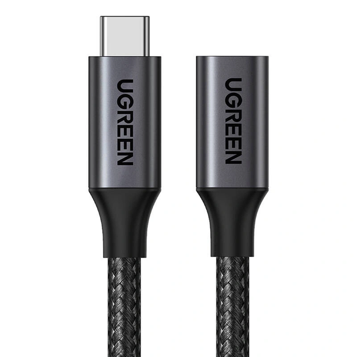 UGREEN US372 USB-C 3.2 male to USB-C Gen 2 female extension cable 1m (black)